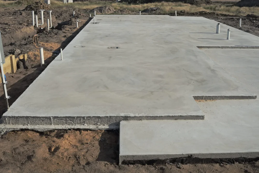 Concrete slab installation